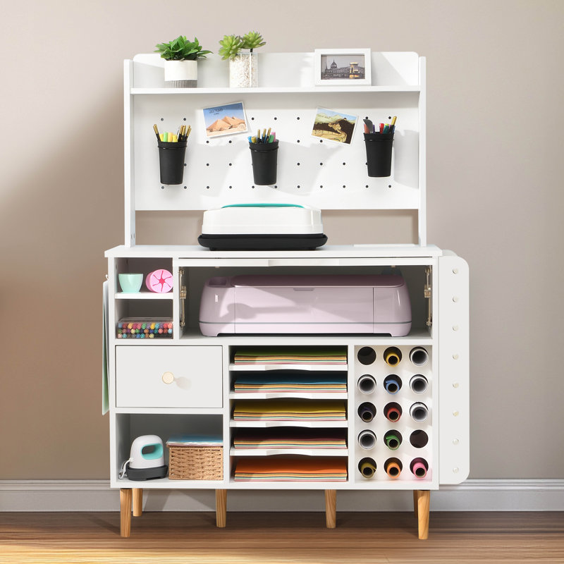 Latitude Run® Craft Storage Organizer Compatible with Cricut Machines ...